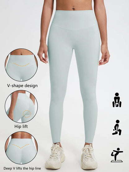 High Waist Quick-Dry Yoga Leggings - Super Soft Womens Workout Tights - ZOOMNSTORE