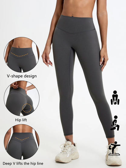 High Waist Quick-Dry Yoga Leggings - Super Soft Womens Workout Tights - ZOOMNSTORE