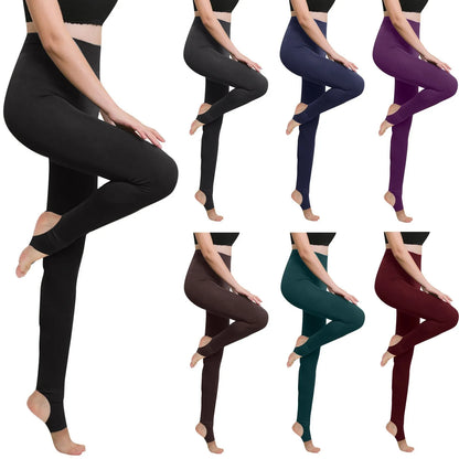High Waist Leggings – Women's Seamless Fleece Winter Warm Knee-Length Pants - ZOOMNSTORE