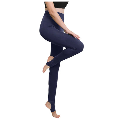 High Waist Leggings – Women's Seamless Fleece Winter Warm Knee-Length Pants - ZOOMNSTORE