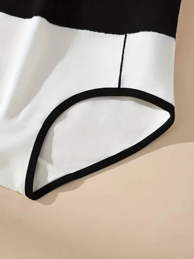 High Waist Panties - 4 Pack Cotton Women's Breathable Plus Size Briefs - ZOOMNSTORE