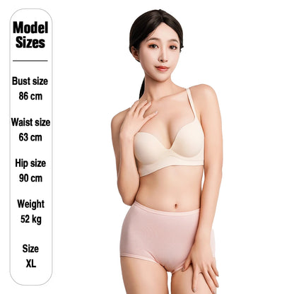 High Waist Panties - Breathable Cotton Briefs | Plus Size Seamless Underwear XL-6XL - ZOOMNSTORE