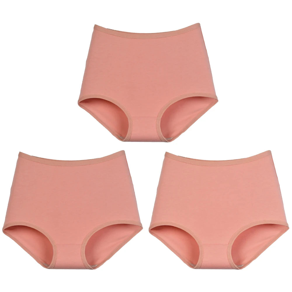 High Waist Panties - Breathable Cotton Briefs | Plus Size Seamless Underwear XL-6XL - ZOOMNSTORE