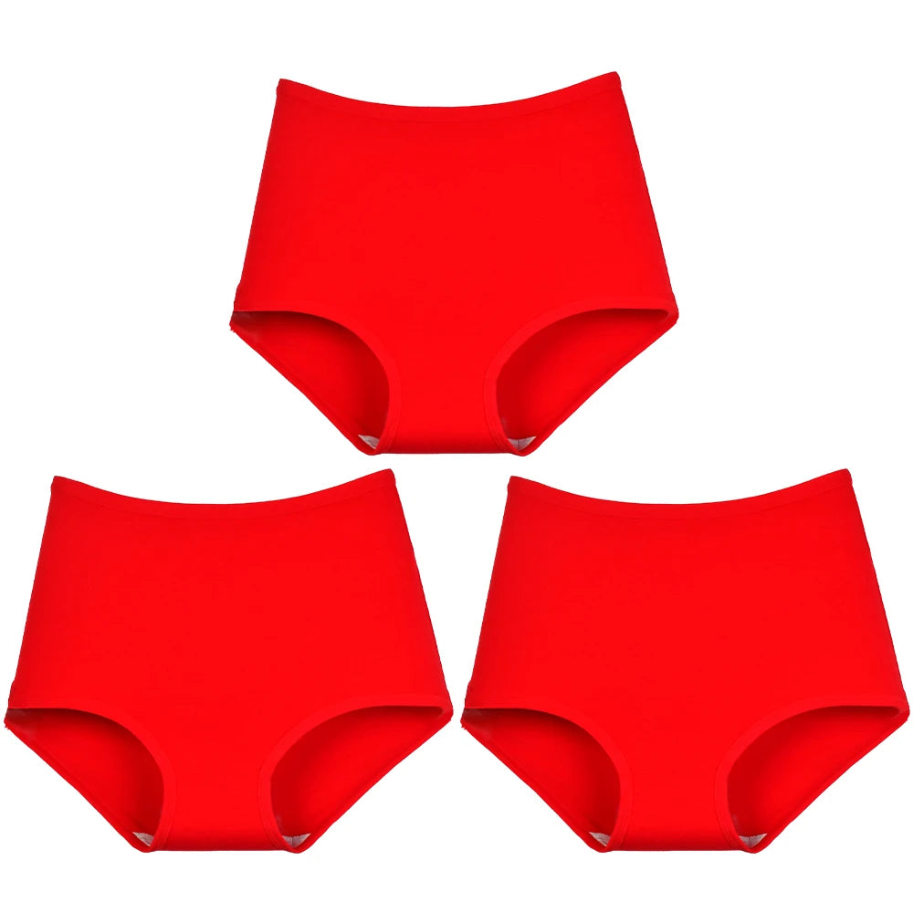High Waist Panties - Breathable Cotton Briefs | Plus Size Seamless Underwear XL-6XL - ZOOMNSTORE
