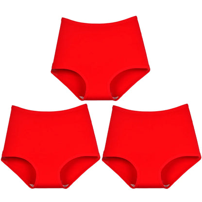 High Waist Panties - Breathable Cotton Briefs | Plus Size Seamless Underwear XL-6XL - ZOOMNSTORE