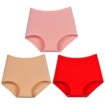 High Waist Panties - Breathable Cotton Briefs | Plus Size Seamless Underwear XL-6XL - ZOOMNSTORE