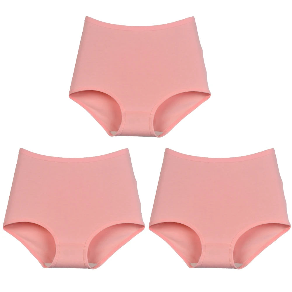 High Waist Panties - Breathable Cotton Briefs | Plus Size Seamless Underwear XL-6XL - ZOOMNSTORE