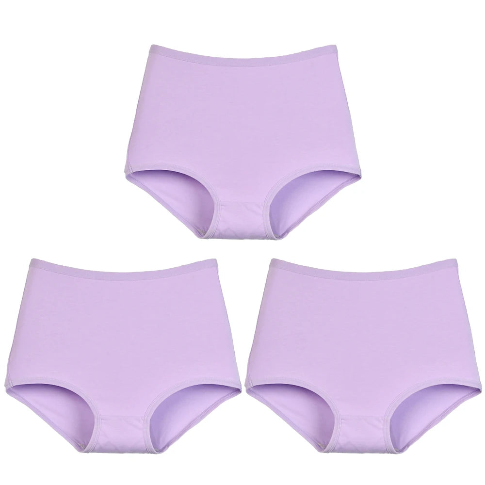 High Waist Panties - Breathable Cotton Briefs | Plus Size Seamless Underwear XL-6XL - ZOOMNSTORE