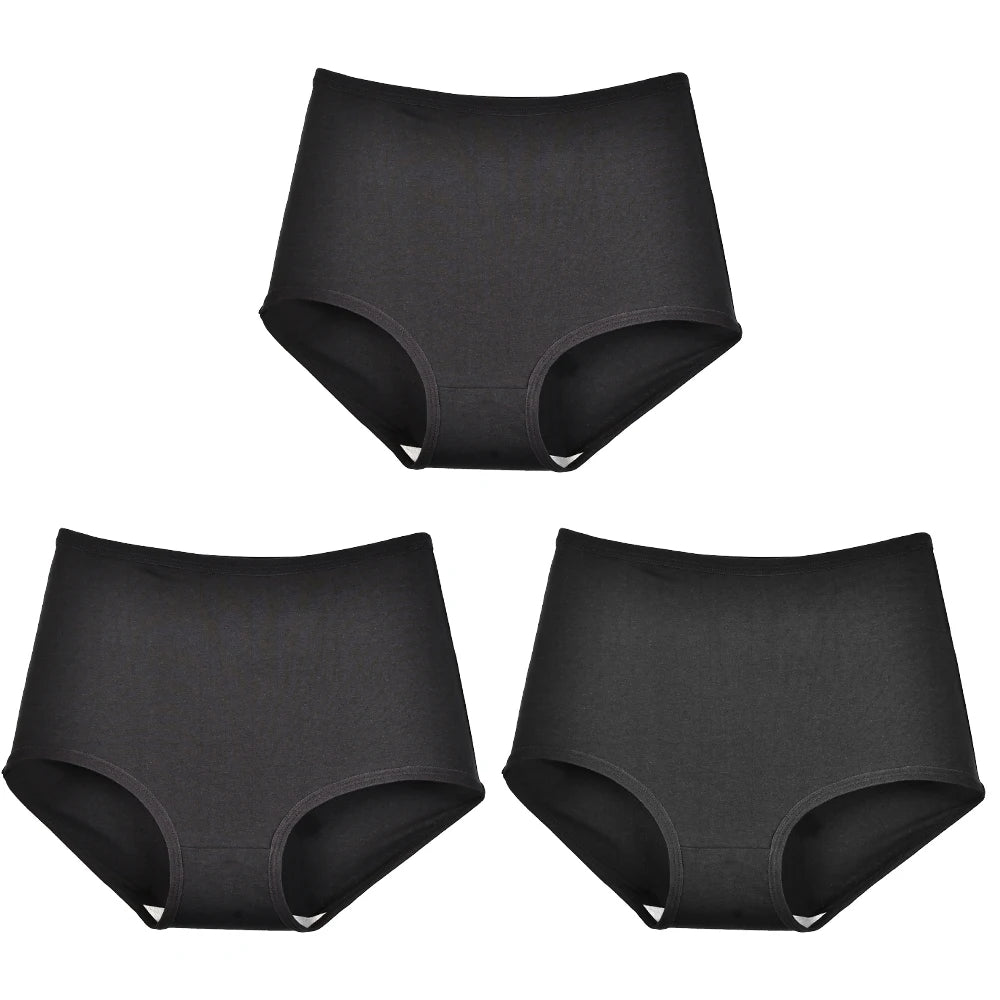 High Waist Panties - Breathable Cotton Briefs | Plus Size Seamless Underwear XL-6XL - ZOOMNSTORE
