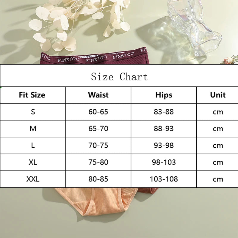 High Waist Panties - Cotton Briefs Set | Plus Size Breathable Lingerie for Women - ZOOMNSTORE