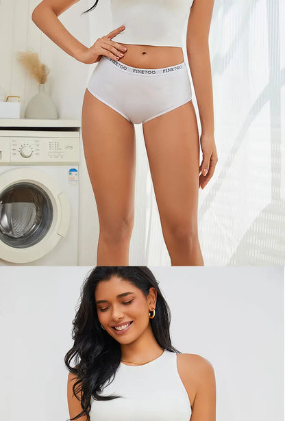 High Waist Panties - Cotton Briefs Set | Plus Size Breathable Lingerie for Women - ZOOMNSTORE