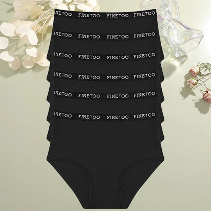 High Waist Panties - Cotton Briefs Set | Plus Size Breathable Lingerie for Women - ZOOMNSTORE