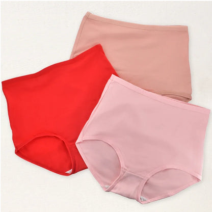 High Waist Panties - Soft Cotton Briefs Breathable Plus Size Underwear For Women - ZOOMNSTORE