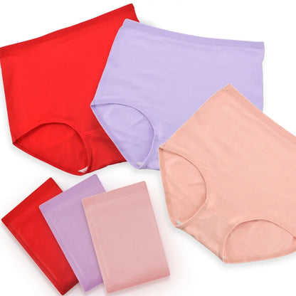 High Waist Panties - Soft Cotton Briefs Breathable Plus Size Underwear For Women - ZOOMNSTORE