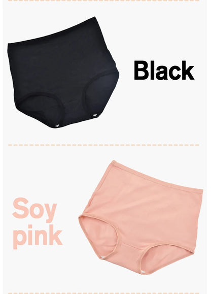 High Waist Panties - Soft Cotton Briefs Breathable Plus Size Underwear For Women - ZOOMNSTORE