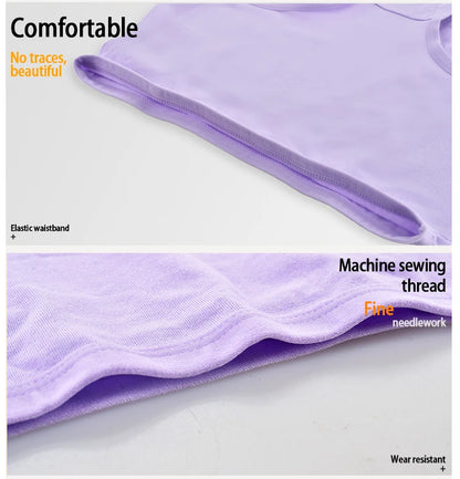 High Waist Panties - Soft Cotton Briefs Breathable Plus Size Underwear For Women - ZOOMNSTORE