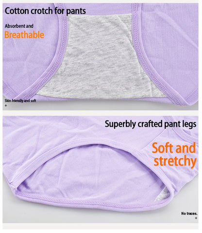 High Waist Panties - Soft Cotton Briefs Breathable Plus Size Underwear For Women - ZOOMNSTORE