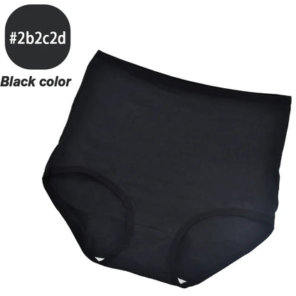 High Waist Panties - Soft Cotton Briefs Breathable Plus Size Underwear For Women - ZOOMNSTORE