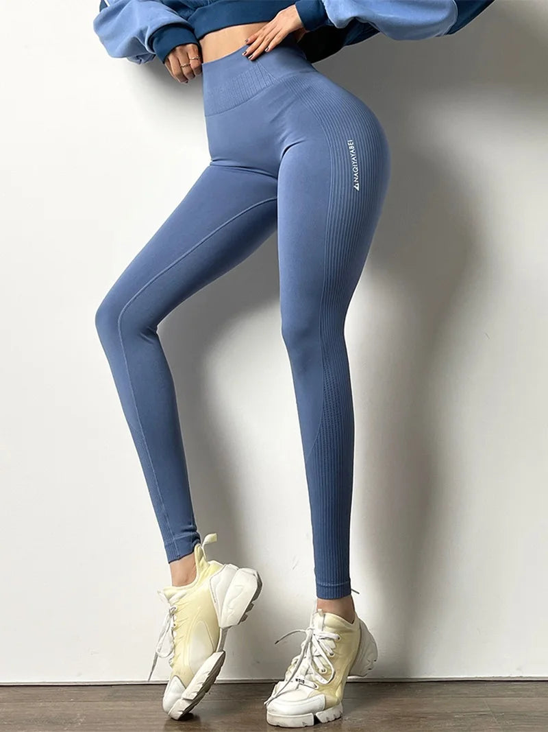 High Waist Seamless Yoga Pants - Womens Fitness Leggings Push-Up Gym Tights - ZOOMNSTORE