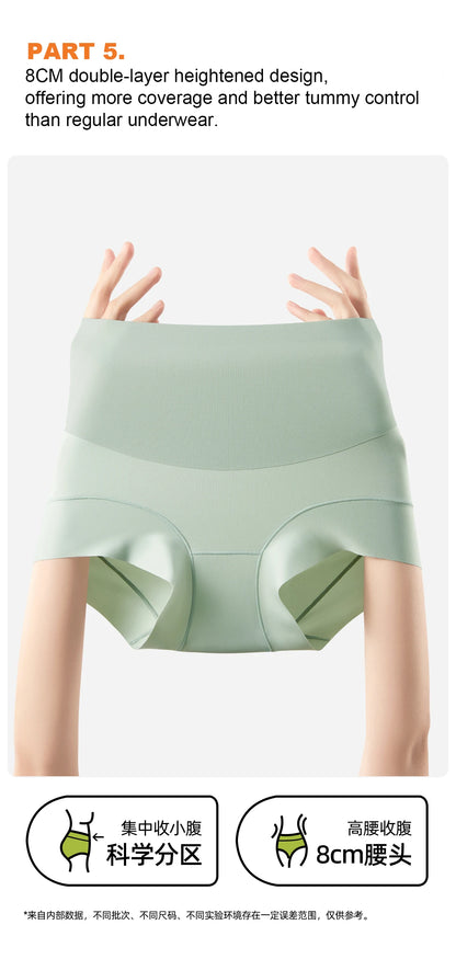 High Waist Shapewear Briefs - Lightweight Tummy Control Panties With Double Layer Compression - ZOOMNSTORE