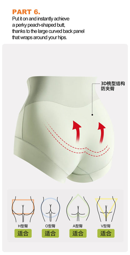 High Waist Shapewear Briefs - Lightweight Tummy Control Panties With Double Layer Compression - ZOOMNSTORE