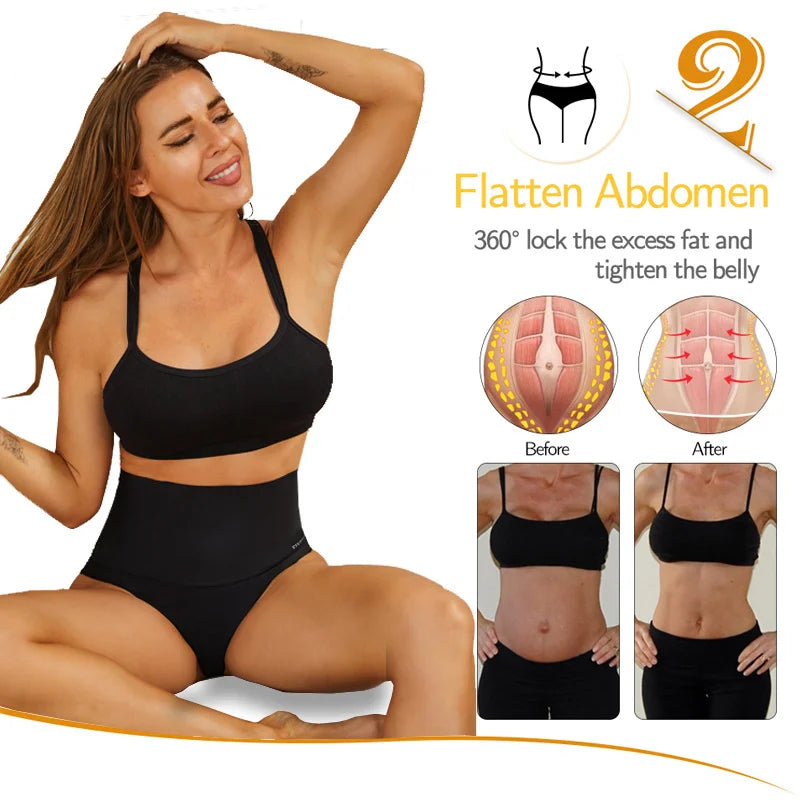 High Waist Shapewear - Seamless Panties | Elastic Butt Lifter Briefs, Large Size - ZOOMNSTORE