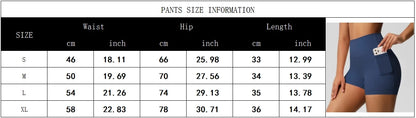 High Waist Workout Shorts – Women Gym Shorts with Pockets, Squat Proof & Quick Drying - ZOOMNSTORE