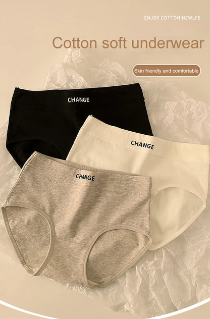 High Waisted Panties - Soft Cotton Spandex Briefs | Breathable Comfortable Underwear - ZOOMNSTORE