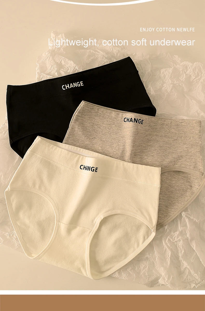 High Waisted Panties - Soft Cotton Spandex Briefs | Breathable Comfortable Underwear - ZOOMNSTORE