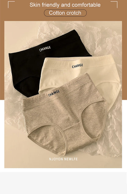 High Waisted Panties - Soft Cotton Spandex Briefs | Breathable Comfortable Underwear - ZOOMNSTORE
