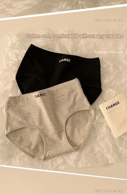 High Waisted Panties - Soft Cotton Spandex Briefs | Breathable Comfortable Underwear - ZOOMNSTORE