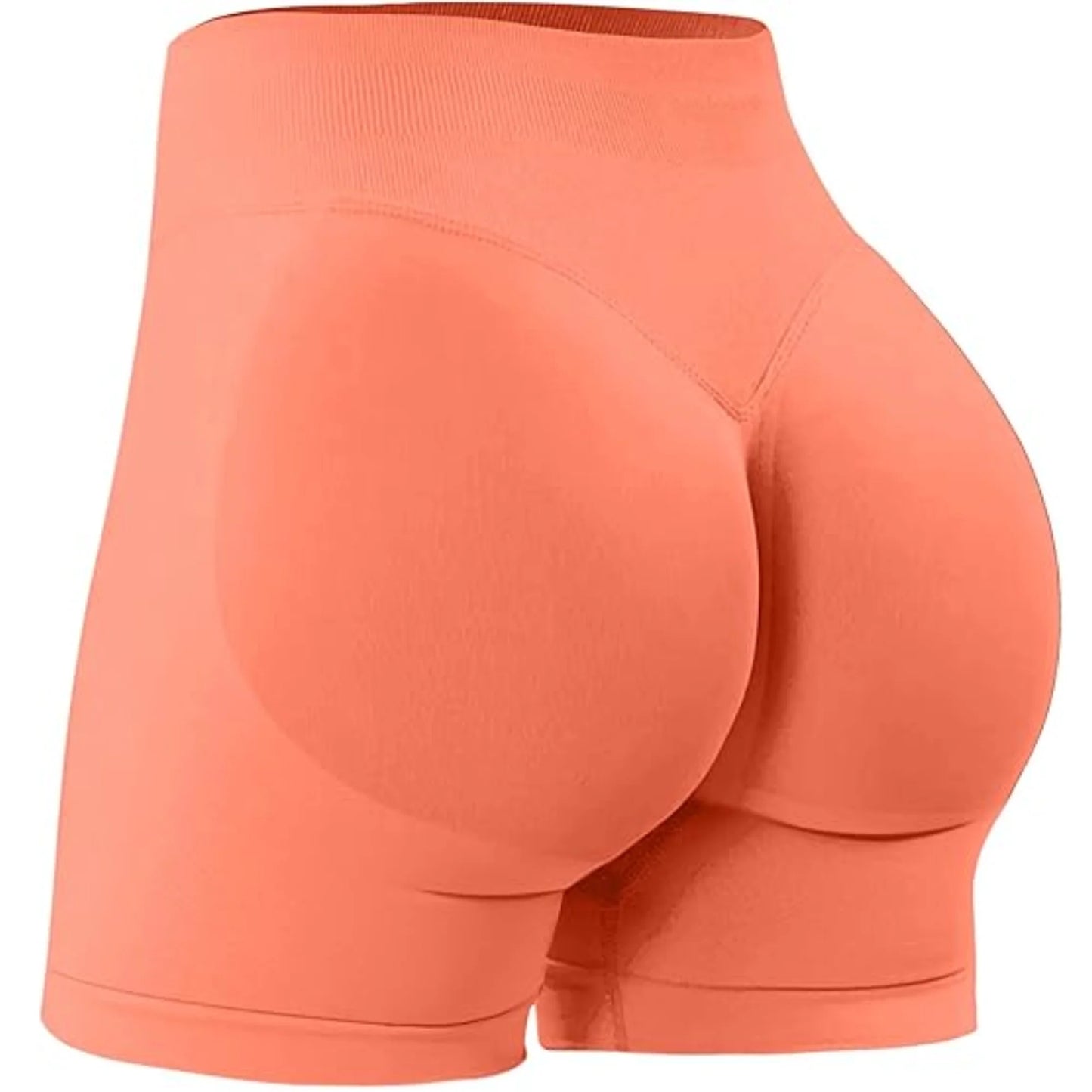 High Waisted Yoga Shorts – Comfortable Solid Color Fitness Pants for Women - ZOOMNSTORE