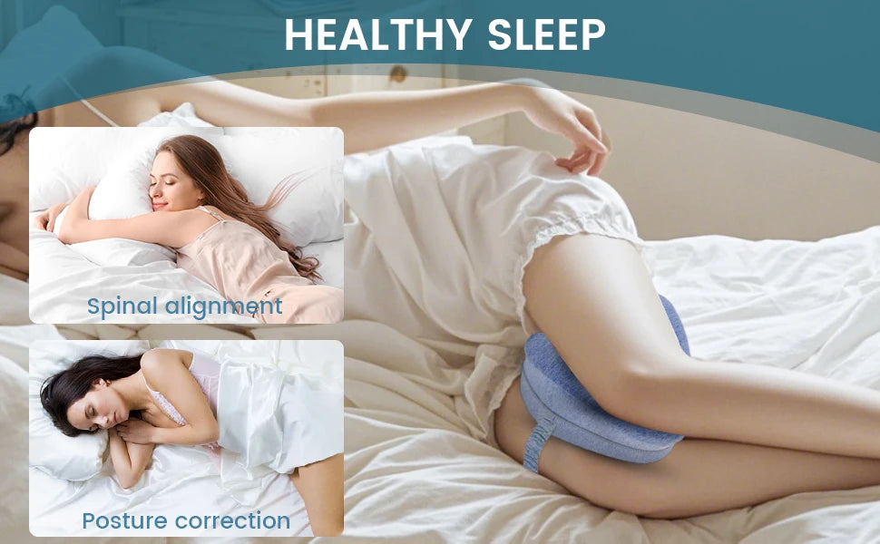 Hip Alignment Pillow - Memory Foam Side Sleeper Cushion for Sciatica Pain Relief - ZOOMNSTORE