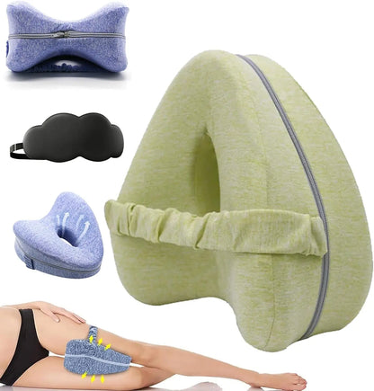 Hip Alignment Pillow - Memory Foam Side Sleeper Cushion for Sciatica Pain Relief - ZOOMNSTORE
