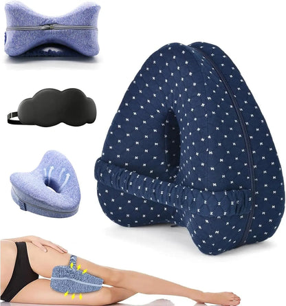 Hip Alignment Pillow - Memory Foam Side Sleeper Cushion for Sciatica Pain Relief - ZOOMNSTORE