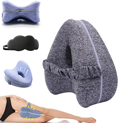Hip Alignment Pillow - Memory Foam Side Sleeper Cushion for Sciatica Pain Relief - ZOOMNSTORE