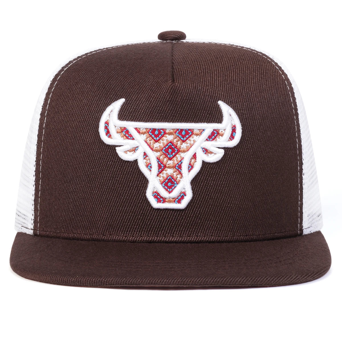Unisex Hip-Hop Ox Head Embroidery Baseball Cap - Adjustable Sunscreen Hat for Spring Summer Outdoor Use - ZOOMNSTORE