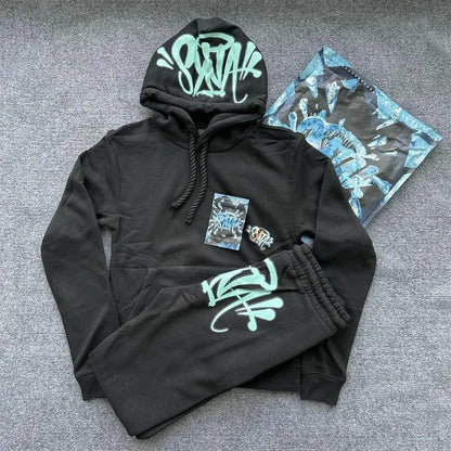 Hip Hop Tracksuit - Casual Cotton Hooded Sportswear for Men  Women - ZOOMNSTORE