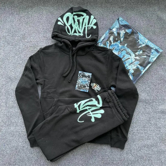 Hip Hop Tracksuit - Casual Cotton Hooded Sportswear for Men  Women - ZOOMNSTORE