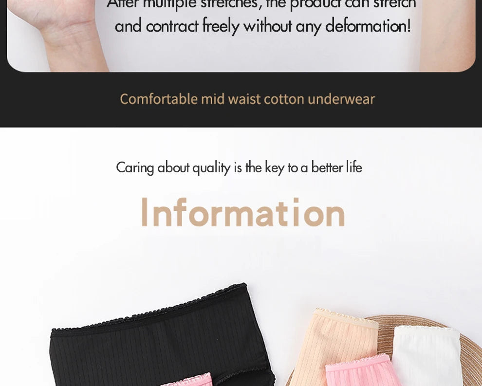 Hip Lift Panties - High Waist Underwear Plus Size Lingerie Breathable Briefs - ZOOMNSTORE