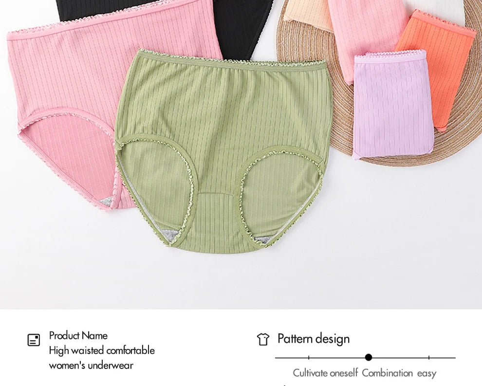 Hip Lift Panties - High Waist Underwear Plus Size Lingerie Breathable Briefs - ZOOMNSTORE