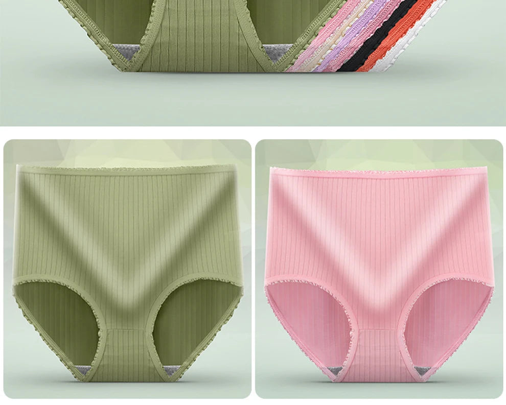 Hip Lift Panties - High Waist Underwear Plus Size Lingerie Breathable Briefs - ZOOMNSTORE