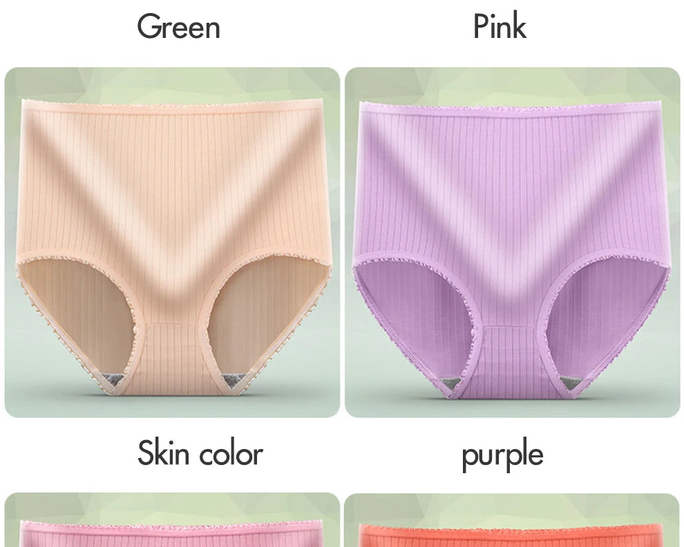 Hip Lift Panties - High Waist Underwear Plus Size Lingerie Breathable Briefs - ZOOMNSTORE