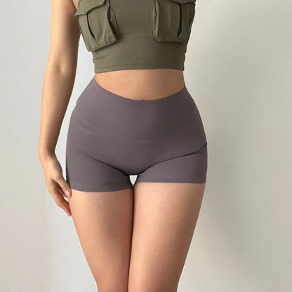 Hip Lifting Yoga Shorts - High Waisted, Quick Drying Fitness Three Quarter Pants - ZOOMNSTORE