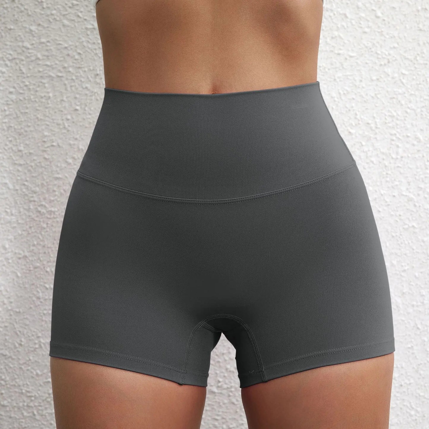 Hip Lifting Yoga Shorts - High Waisted, Quick Drying Fitness Three Quarter Pants - ZOOMNSTORE