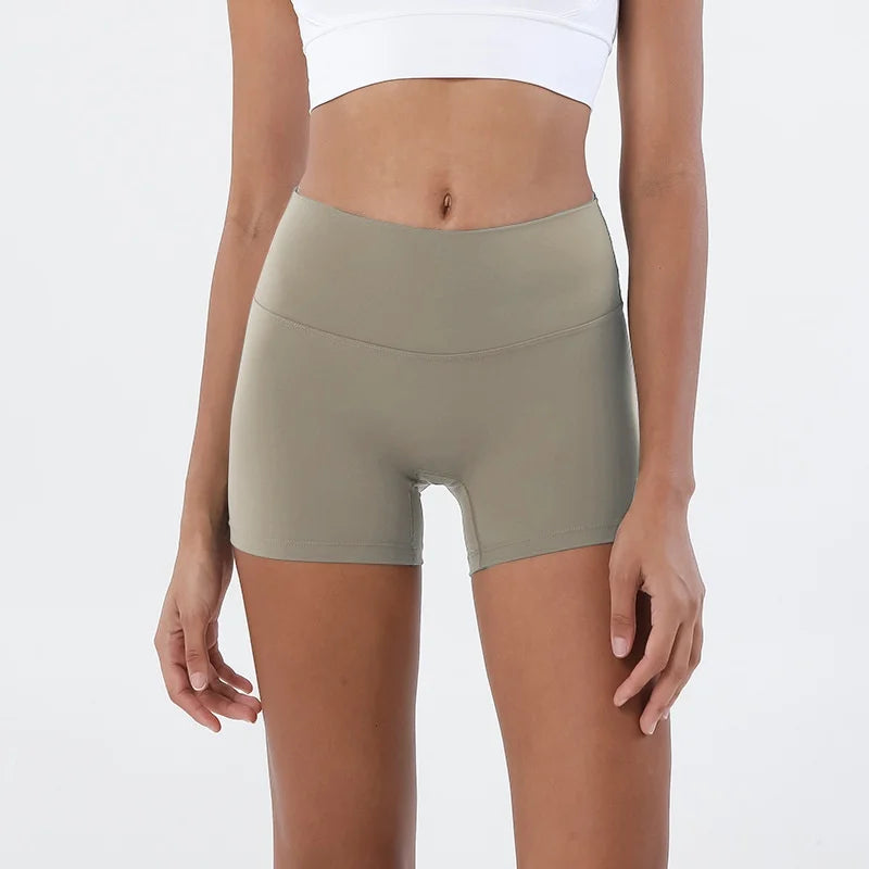 Hip Lifting Yoga Shorts - High Waisted, Quick Drying Fitness Three Quarter Pants - ZOOMNSTORE
