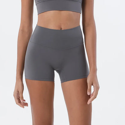 Hip Lifting Yoga Shorts - High Waisted, Quick Drying Fitness Three Quarter Pants - ZOOMNSTORE