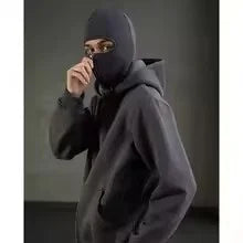 Hooded Face Mask Hoodie – Men's Zip Hoodie With Zipper Closure For Winter Sports - ZOOMNSTORE