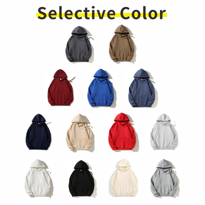 Hooded Sweatshirt Plush Sweatshirt Unisex Logo Customization Autumn Winter Style - ZOOMNSTORE