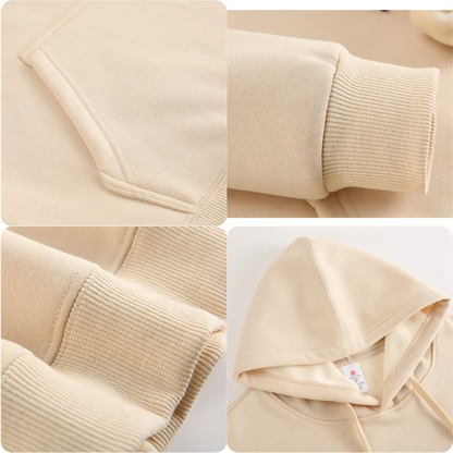 Hooded Sweatshirt Plush Sweatshirt Unisex Logo Customization Autumn Winter Style - ZOOMNSTORE